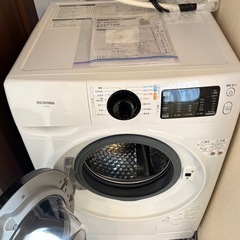 結婚祝い 2021年購入品アイリスオーヤマ ドラム式洗濯機 FL81R-W 洗濯機