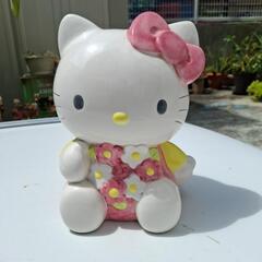 ⏹️大型陶器製ハローキティ貯金箱