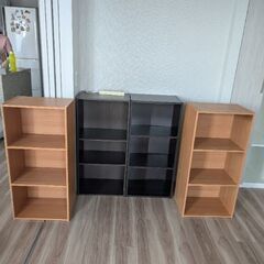【本棚・収納棚 4点セット】 1個500円、4個まとめての場合は...