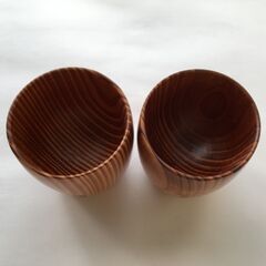 【未使用】銘木 屋久杉のぐい呑み 湯呑の画像