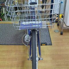 極美品！ 26インチ 自転車 6段変速 asahi ネイビー カギ付き ママチャリ シティサイクル 西岡店の画像