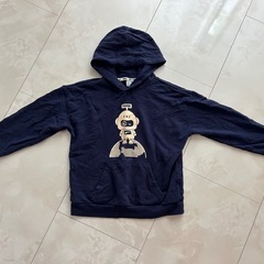 PUMA フード付きネイビーパーカー 140cm