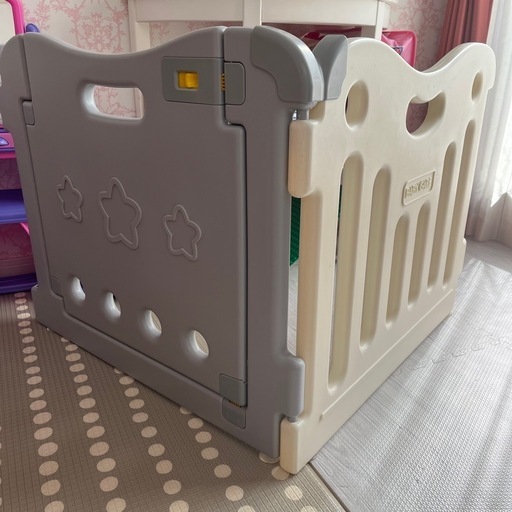 ベビーサークル  超美品 RiZKiZ 木製 ベビーサークル 八角形 幅約200cm×高さ55cm パネル 8枚 幅