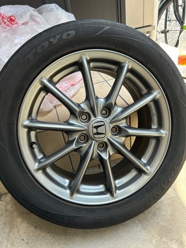 215/55-17オデッセイアブソルート純正ホイールタイヤセット