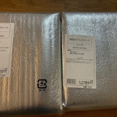 新品 未使用 寝袋 アルミシート 2枚セット 保温 防災 アウトドア