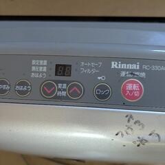 リンナイ　都市ガス　ファンヒーターの画像