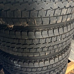 鉄ホイールスタッドレスタイヤ付き　155R13 ４本セット　中古現状の画像