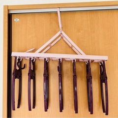 ワンタッチ　折りたたみ　6連ハンガー　の画像