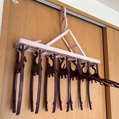 ワンタッチ　折りたたみ　6連ハンガー　の画像