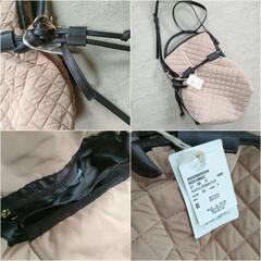 【新品・未使用】巾着キルティング　2wayショルダーバックの画像