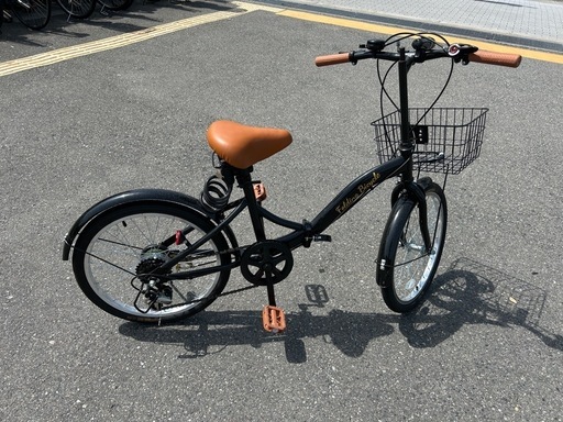 値下げ！！【美品中古】折りたたみ自転車　20インチ　シマノ6段変速ギア