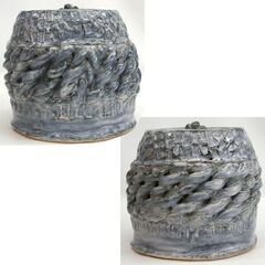 茶道具　京焼 清水焼 藤平正文 水指　口径10.5 高さ14　焼き物 古美術 アンティーク　☆ PayPay(ペイペイ)決済可能 ☆ 札幌市 豊平区 平岸 平岸店の画像
