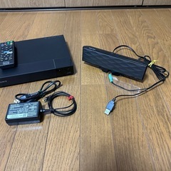 モニター　DVDデッキ　スピーカーセットの画像