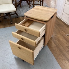S713 ⭐ 杉工場 学習キャビネット 天然木 学習用 幅42cm USEDの画像