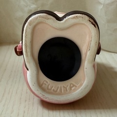 【レトロ】ペコちゃん　陶器　貯金箱の画像