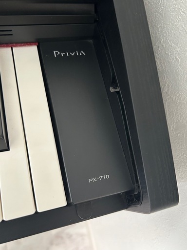 【お値下げ】CASIO カシオ PX-770-BK(ブラックウッド調) Privia(プリヴィア) 電子ピアノ 88鍵盤 PX770B