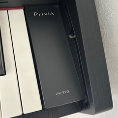 【お値下げ】CASIO カシオ PX-770-BK(ブラックウッド調) Privia(プリヴィア) 電子ピアノ 88鍵盤 PX770BKの画像
