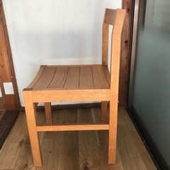 ウォールナット　無垢　チェア(2脚セット)の画像