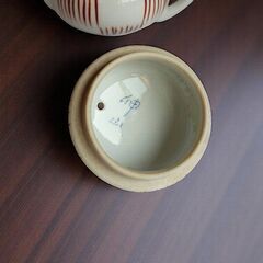 有田焼　伸山窯　醤油さし　蓋にフクロウの画像