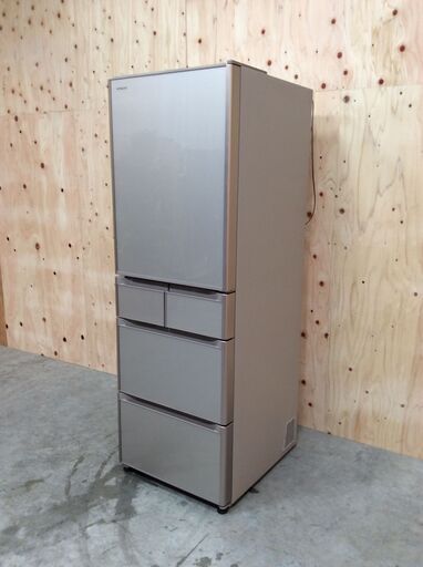 (6/15受渡済)YJT10552【HITACHI/日立 5ドア冷蔵庫】美品 2018年製 R-S50J-XN 家電 キッチン 冷蔵冷凍庫 右開きドア 自動製氷 501L