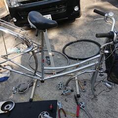 出張自転車パンク修理