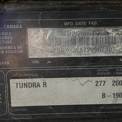 スノーモービル　2002 Skidoo TUNDRA R 中古の画像