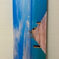 アートパネル　113.5×38×3cm 海　桟橋