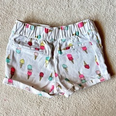 GYMBOREE アイス柄 ショートパンツ ホワイト 90 100の画像