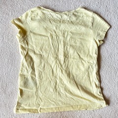 H&M ベビー キッズ イエロー Tシャツ ソフトクリーム ポケット付きの画像