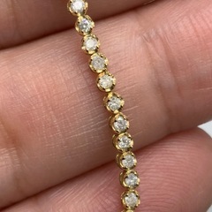 K18 テニスブレスレット　1ct　2.9g 約17cmの画像