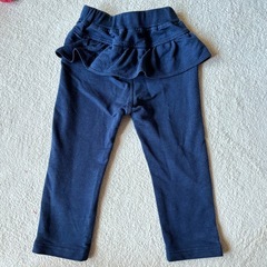 ベビー キッズ パンツ フリル付きデニム 90の画像