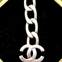 正規品　CHANEL シルバー キーホルダー CCロゴ　刻印あり　05Aの画像