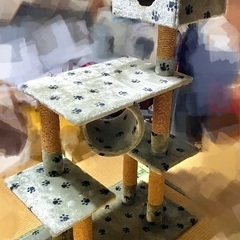 キャットタワー使用感あり