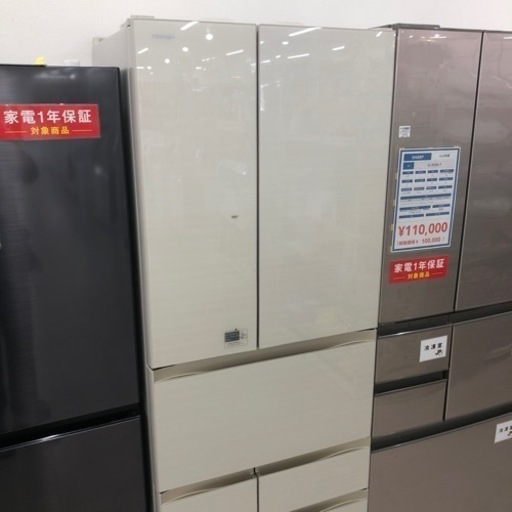 安心の6ヶ月保証付き！！ ６ドア冷蔵庫 TOSHIBA 2018年製 551L 【トレファク堺福田店】