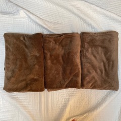 ペット用に シングルサイズ　ブラウン 毛布　薄型　3枚　