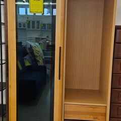 ワードローブ　ナチュラル　幅(W)1190mm × 奥行(D)550mm × 高さ(H)1900mm　【ジャングルジャングル堺初芝店】の画像