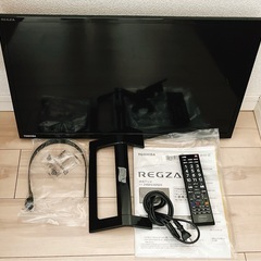 【美品】液晶テレビREGZA 24インチ録画機能付！目黒通り引き渡し