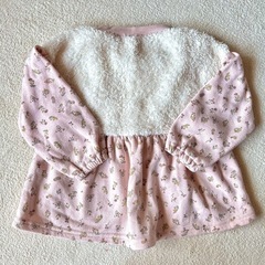 ベビー キッズ トレーナー 花柄　ピンクの画像