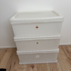 【あげます】衣装ケース 引き出し収納 クリアケース 3段の画像