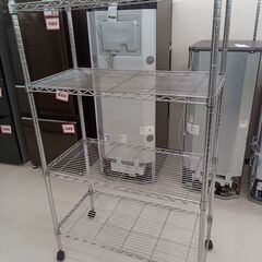 ★ジモティ割あり★  メタルラック シルバー W90×D45×H...