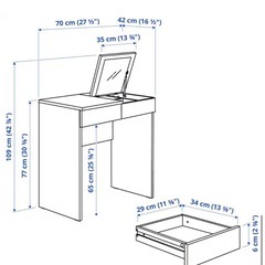 IKEA ドレッサー BRIMNES ブリムネスの画像