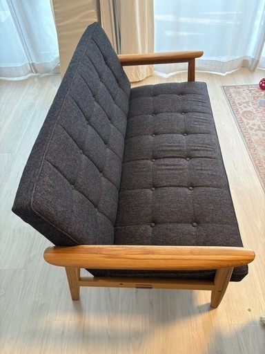 カリモク60 Kチェア サントリー樽ものがたり2シーター 【限定モデル超