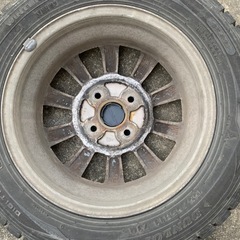 [お取引中][ジャンク] 155/65R13 73Q ホイール付きスタッドレスタイヤの画像