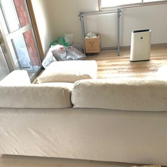 【決まりました】無印　ソファ(オットマン別可の画像