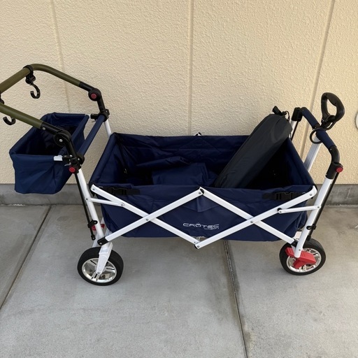 【取引終了】クロテックワゴン 専用マット付 子供やキャンプに使えるキャリーワゴン ベビーカー