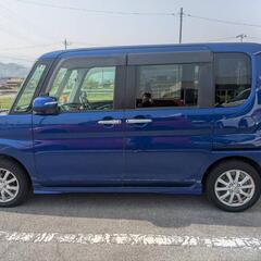 【】H28 タントカスタム ブルー禁煙車 期間限定特典ありの画像
