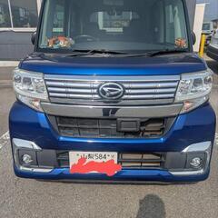 H28 タントカスタム ブルー禁煙車 4月 期間限定特典あり