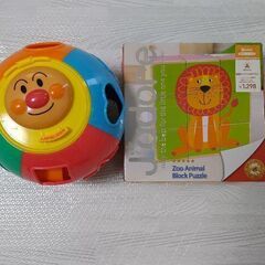 アンパンマン型はめ　動物かくれんぼパズル