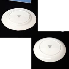 中古美品 WEDGWOOD 大皿2枚セット STRAWBERRY AND VINE 1枚 WILD STRAWBERRY WHITE 1枚 直径28cm 札幌市 清田区 平岡の画像