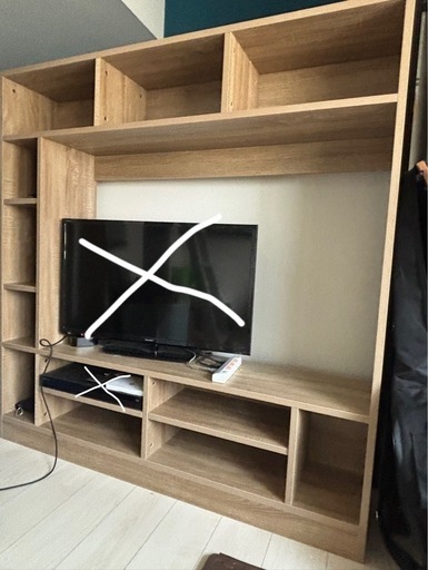 美品】テレビ台(収納つき/即お譲り可) (みやた) 京成立石の収納 美品】テレビ台(収納つき/即お譲り可) (みやた) 京成立石の収納